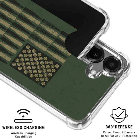 Bullet American Flag Galaxy S26 Plus Clear Case