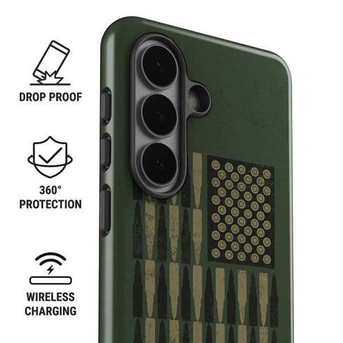 Bullet American Flag Galaxy S26 Plus Impact Case