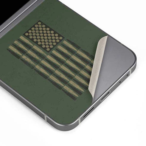 Bullet American Flag Galaxy Z Flip6 Skin