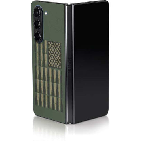 Bullet American Flag Galaxy Z Fold5 5G Skin