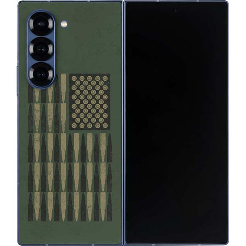 Bullet American Flag Galaxy Z Fold6 Skin