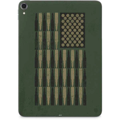 Bullet American Flag Apple iPad Pro Skin