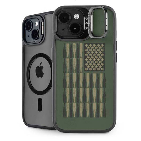 Bullet American Flag iPhone 13 Kickstand Case