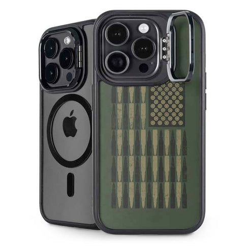 Bullet American Flag iPhone 13 Pro Kickstand Case