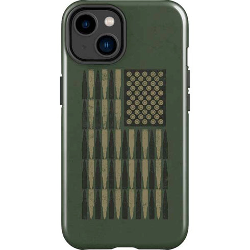 Bullet American Flag iPhone 15 Impact Case