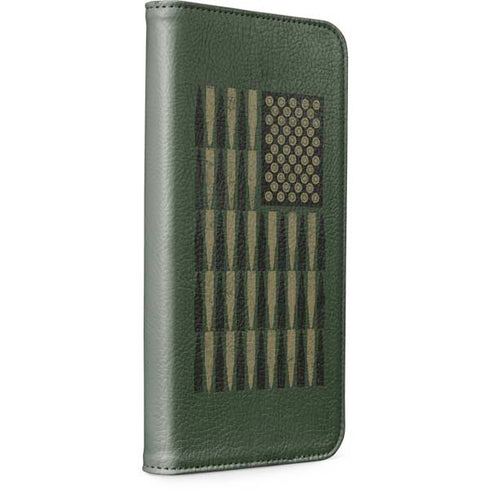 Bullet American Flag iPhone 15 Pro Folio Case