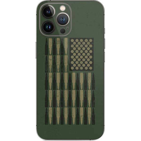 Bullet American Flag iPhone 15 Pro Max Skin