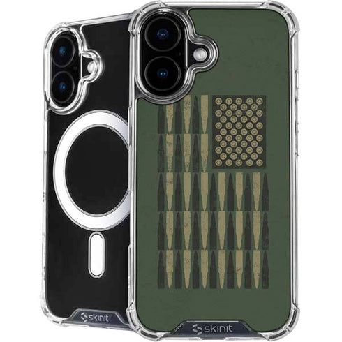 Bullet American Flag iPhone 16 MagSafe Case