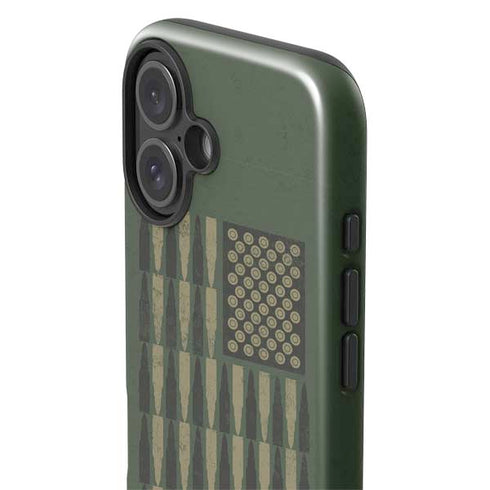 Bullet American Flag iPhone 16 Plus Impact Case