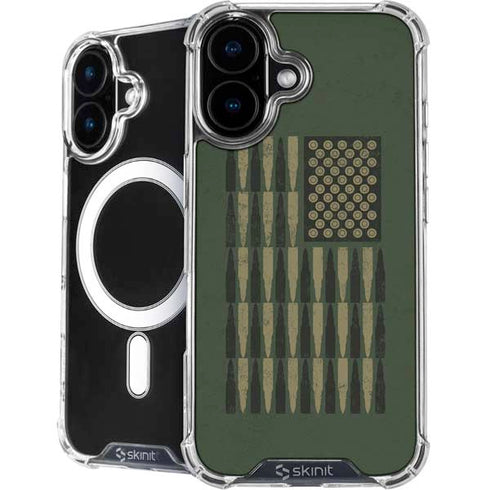 Bullet American Flag iPhone 16 Plus MagSafe Case