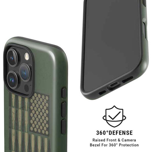 Bullet American Flag iPhone 16 Pro Magsafe Impact Case
