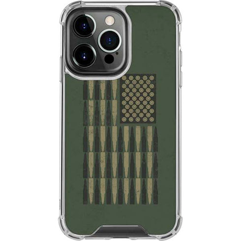 Bullet American Flag iPhone 16 Pro Max Clear Case