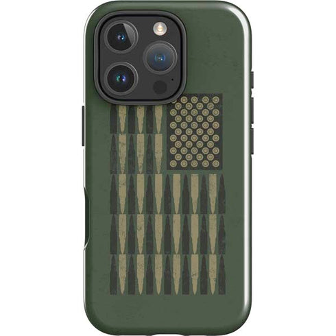 Bullet American Flag iPhone 16 Pro Max Impact Case