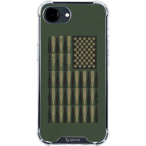 Bullet American Flag iPhone 16e Clear Case