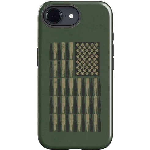 Bullet American Flag iPhone 16e Impact Case