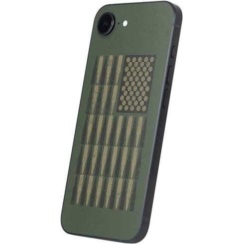 Bullet American Flag iPhone 16e Skin
