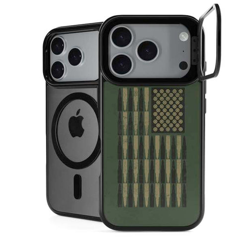 Bullet American Flag iPhone 18 Pro Max Kickstand Case