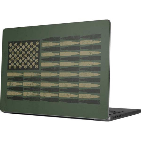 Bullet American Flag Apple MacBook Pro 14-inch Skin