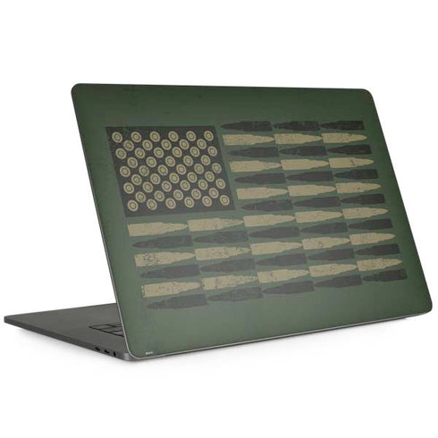 Bullet American Flag MacBook Skins