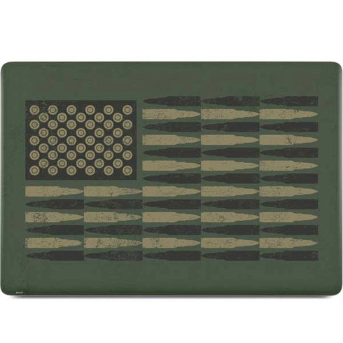 Bullet American Flag MacBook Skins