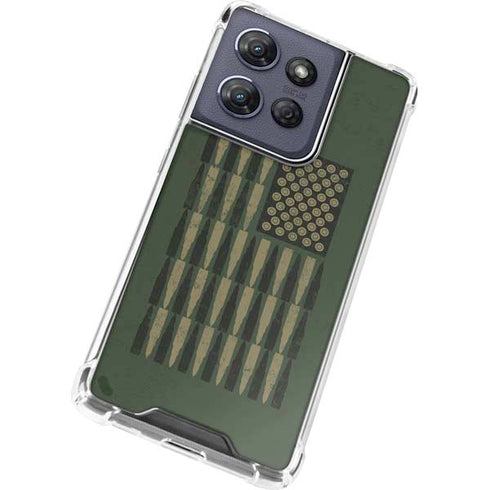 Bullet American Flag Moto G 5G (2025) Clear Case