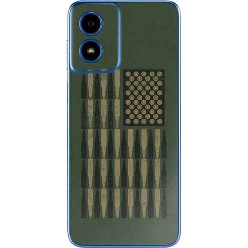 Bullet American Flag Moto G Play 4G (2024) Skin