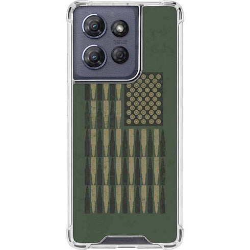 Bullet American Flag Moto G Play 5G (2025) Clear Case