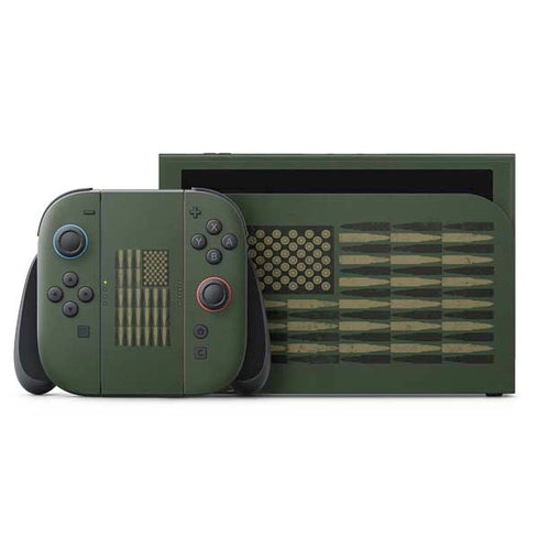Bullet American Flag Nintendo Skins