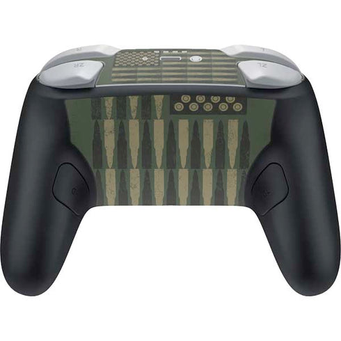 Bullet American Flag Nintendo Switch 2 (2025) Pro Controller Skin