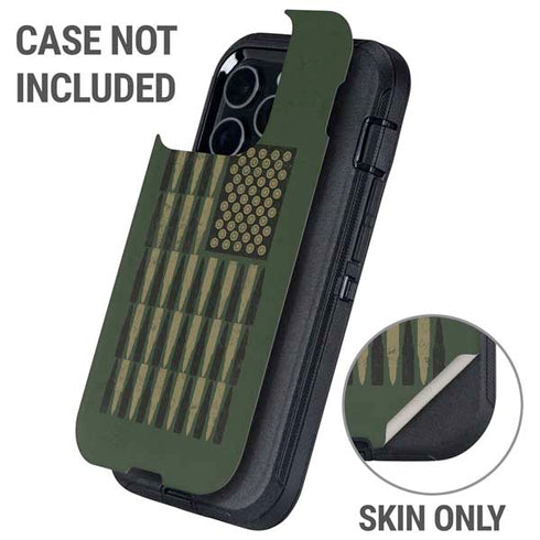 Bullet American Flag Otterbox Defender iPhone Skin