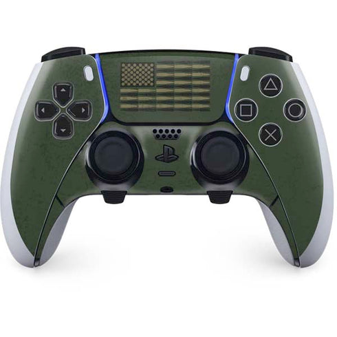 Bullet American Flag PS5 DualSense Edge Pro Controller Skin