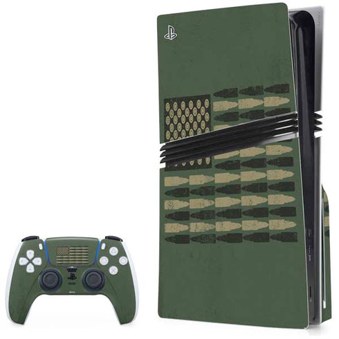Bullet American Flag PlayStation PS5 Skins