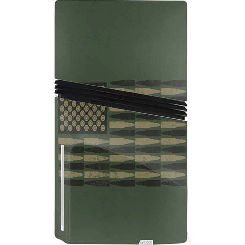 Bullet American Flag PS5 Pro Disk Bundle Skin
