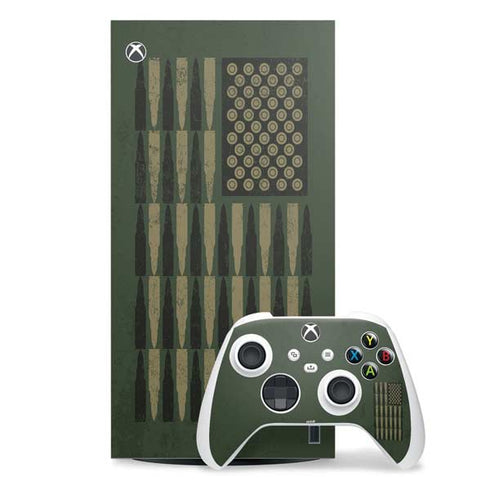 Bullet American Flag Xbox Series X Skins