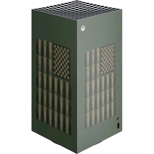 Bullet American Flag XBox Series X Digital Edition Console Skin