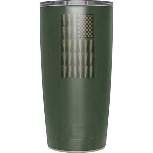 Bullet American Flag Yeti 20oz Tumbler Skin
