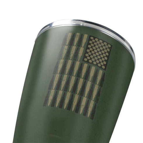 Bullet American Flag Yeti 20oz Tumbler Skin