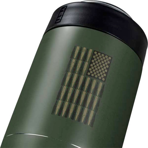 Bullet American Flag Yeti Colster Can Insulator Skin