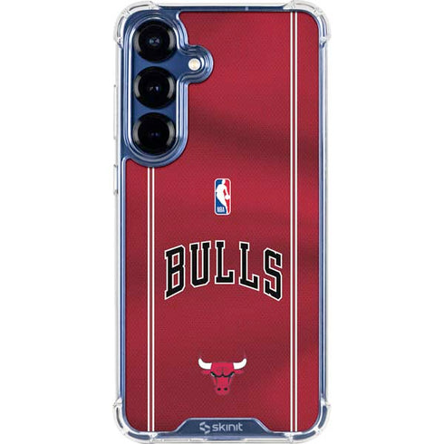 NBA Chicago Bulls Jersey Galaxy S25 FE Clear Case