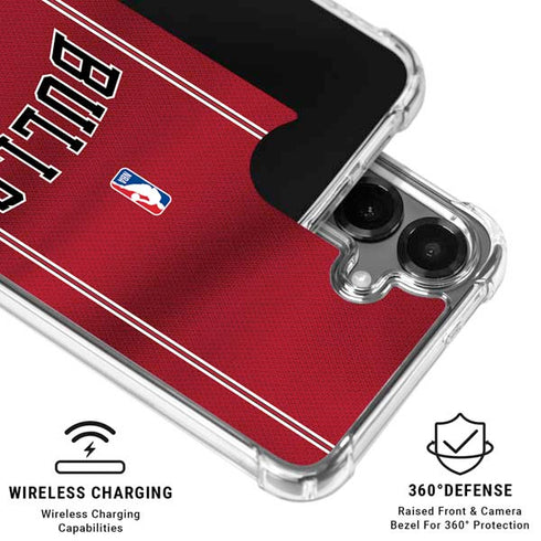 NBA Chicago Bulls Jersey Galaxy S26 Plus Clear Case