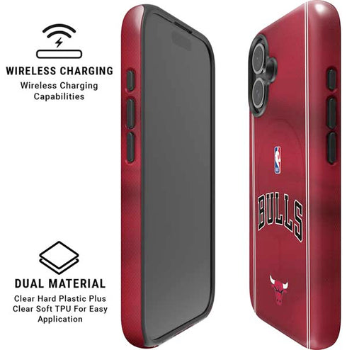 NBA Chicago Bulls Jersey iPhone 16 Plus Magsafe Impact Case