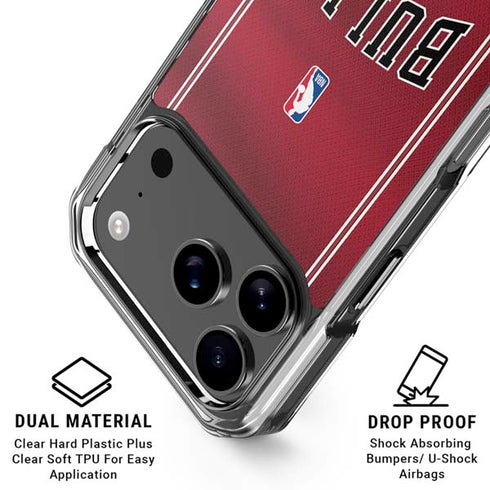 NBA Chicago Bulls Jersey iPhone 17 Pro Clear Case