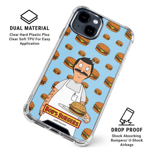 Bobs Burgers Burger of the Day iPhone 14 Plus Clear Case