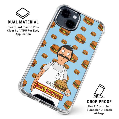 Bobs Burgers Burger of the Day iPhone 15 Plus Clear Case