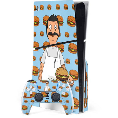 Bobs Burgers Burger of the Day PS5 Slim Disk Bundle Skin