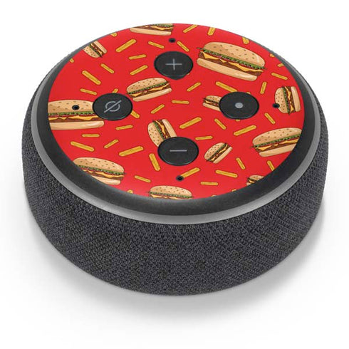 Burgers and Fries Amazon Echo Dot Skin