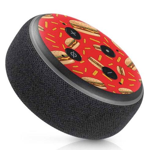 Burgers and Fries Amazon Echo Dot Skin