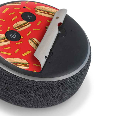 Burgers and Fries Amazon Echo Dot Skin