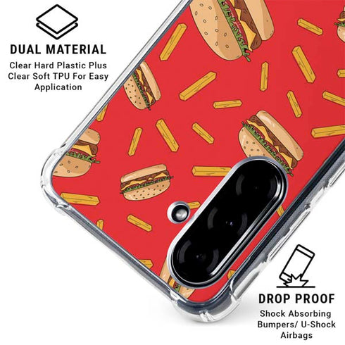 Burgers and Fries Galaxy A36 5G Clear Case