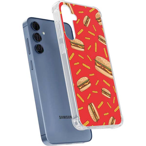 Burgers and Fries Galaxy A55 5G Clear Case